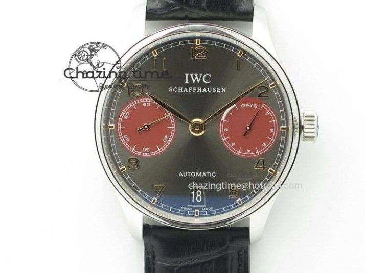 MIROTIME 0426 TimelessDesign Portuguese IW358304 ZF 1:1 Best Edition SS Blue Dial on Leather Strap A 7078